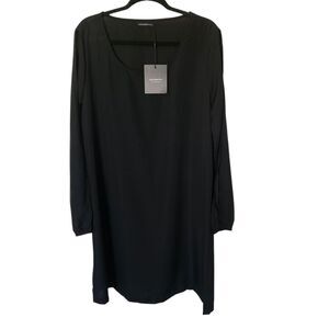 Just Fashion Now Womens Black Open Long Sleeve Midi Dress Size 2XL